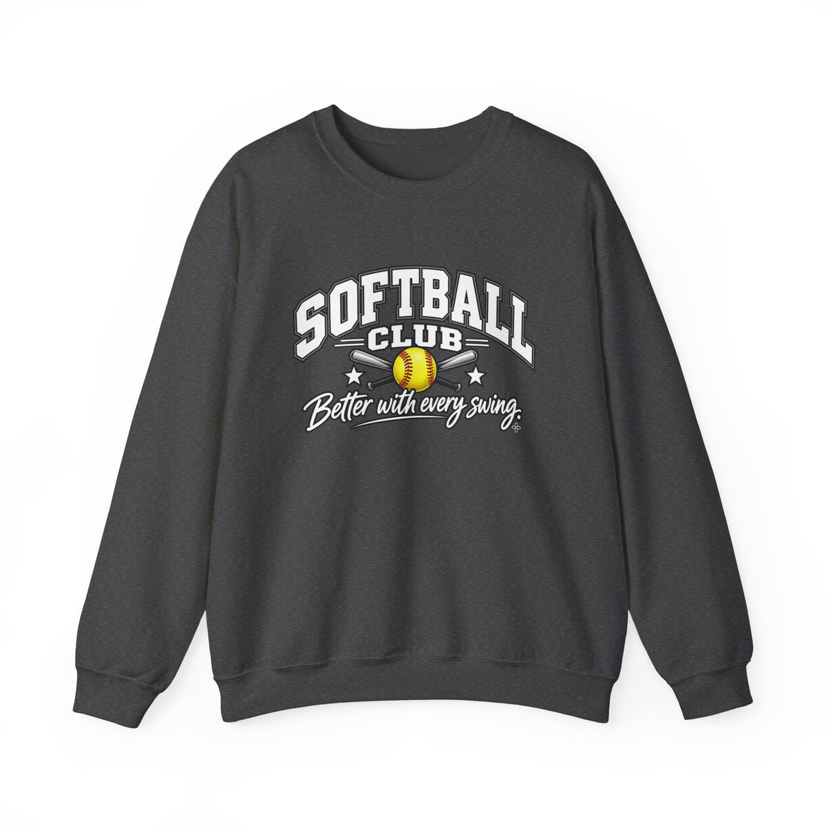 Softball Club Sweatshirt | Better With Every Swing | Softball Gildan Crewneck