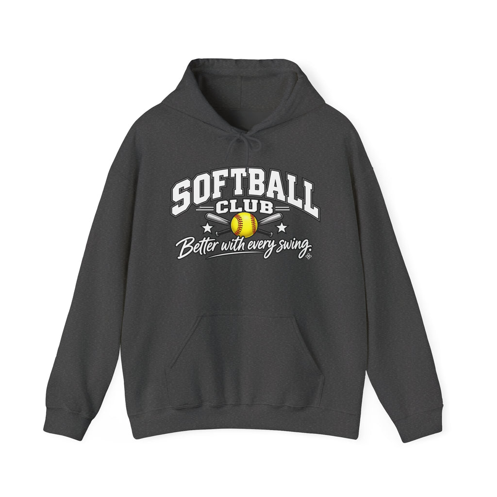 Softball Club Hoodie | Better With Every Swing | Softball Gildan Hoodie
