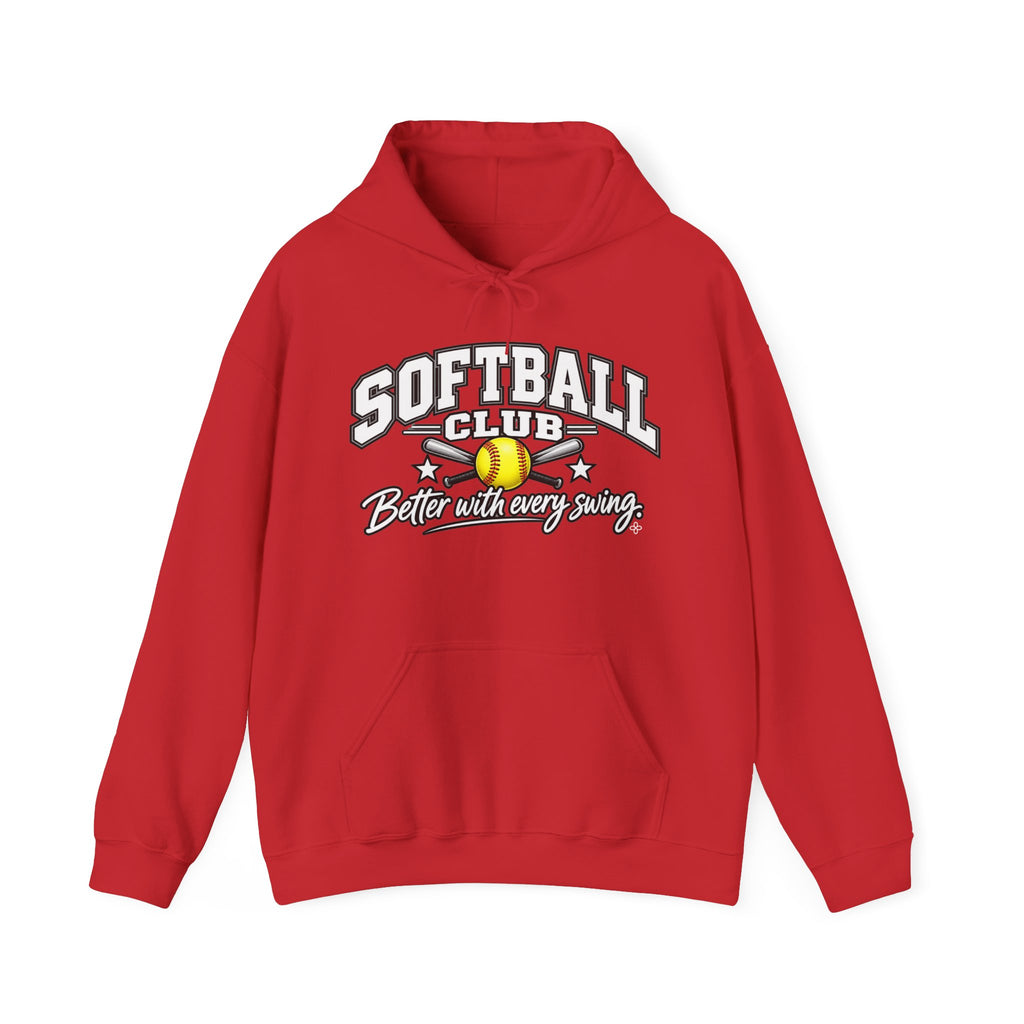 Softball Club Hoodie | Better With Every Swing | Softball Gildan Hoodie