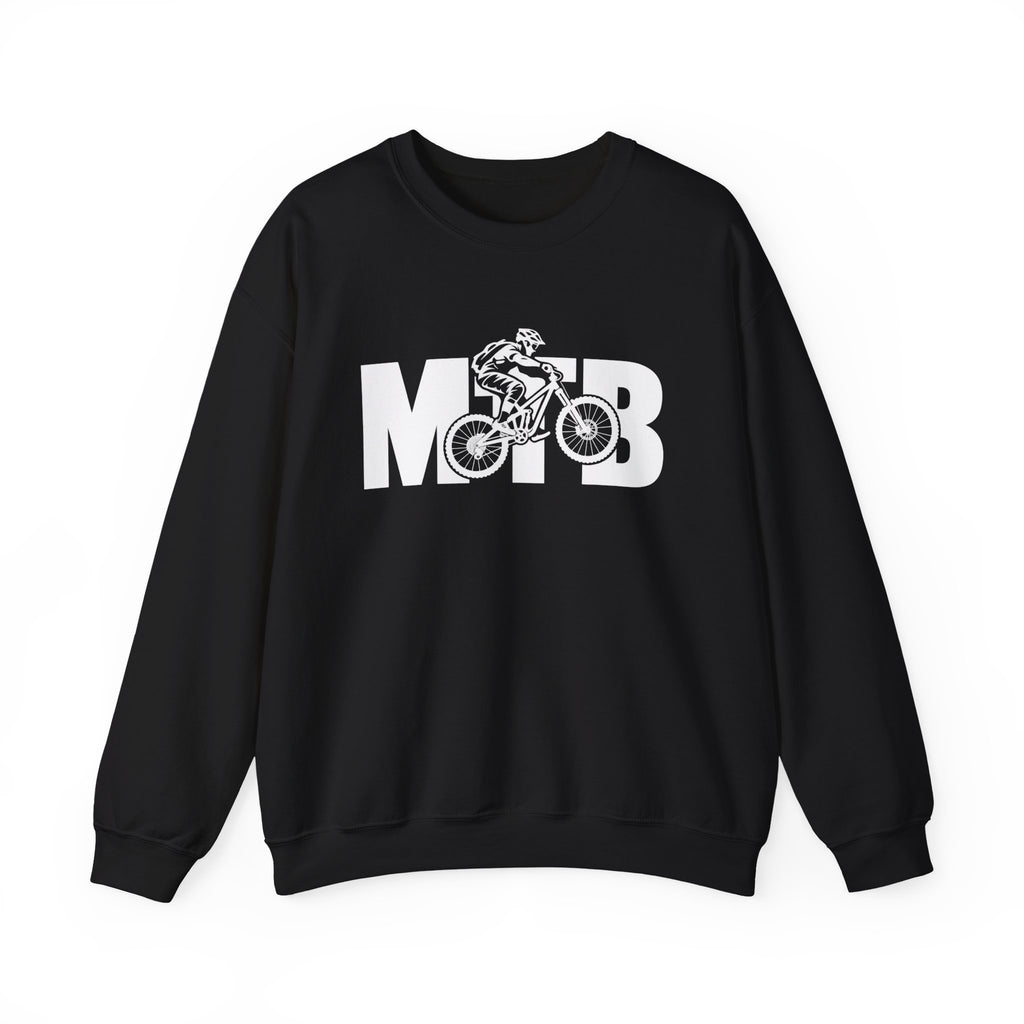 MTB Mountain Bike Sweatshirt | Mountain Bike Rider Graphic | Gildan Crewneck