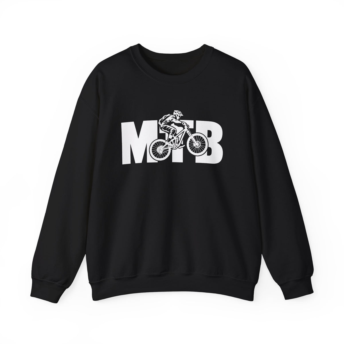MTB Mountain Bike Sweatshirt | Mountain Bike Rider Graphic | Gildan Crewneck