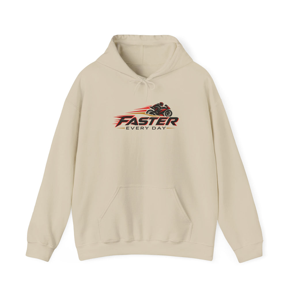 Faster Every Day Sport Bike Logo Hoodie | Motorcycle Racing Gift | Gildan Hoodie