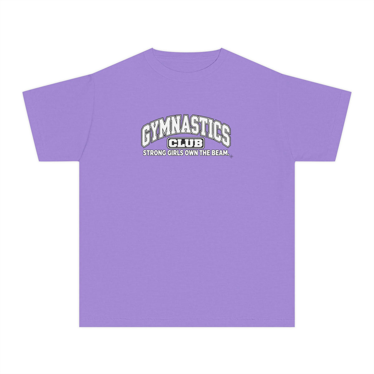 Gymnastics Club Youth T-Shirt | Strong Girls Own the Beam | Girls Gymnastics Comfort Colors Youth Tee