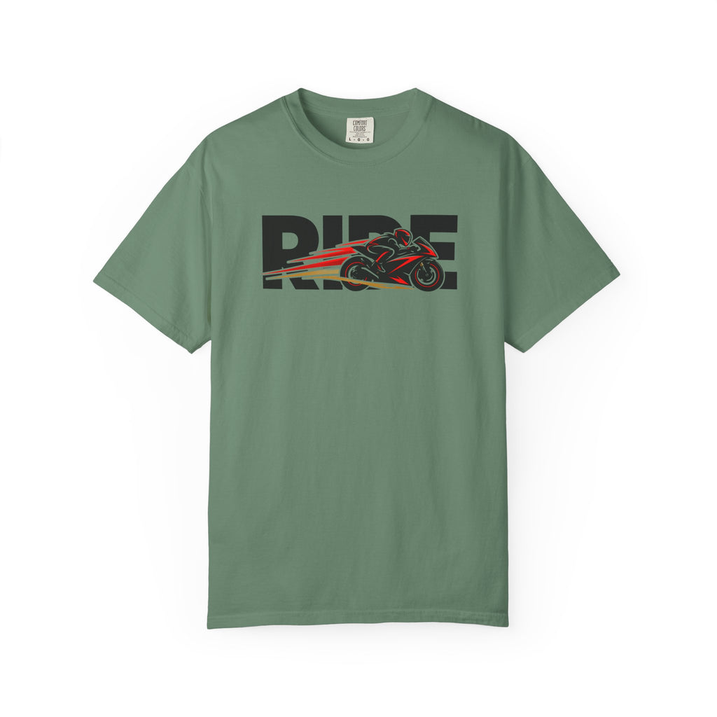 RIDE Sport Bike T-Shirt | Sport Bike Rider Graphic | Comfort Colors Tee