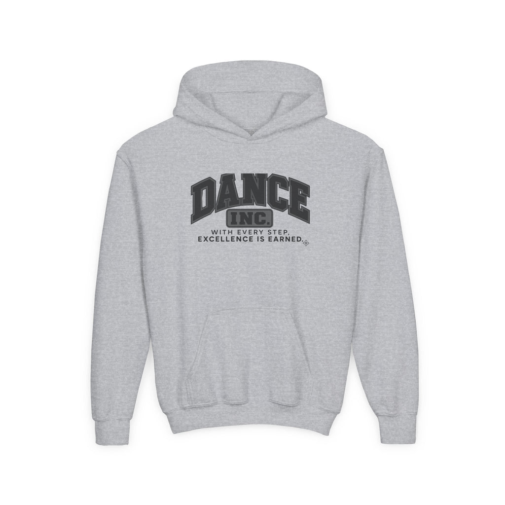 Dance Inc. Youth Hoodie | With Every Step, Excellence Is Earned | Girls Dance Youth Hoodie
