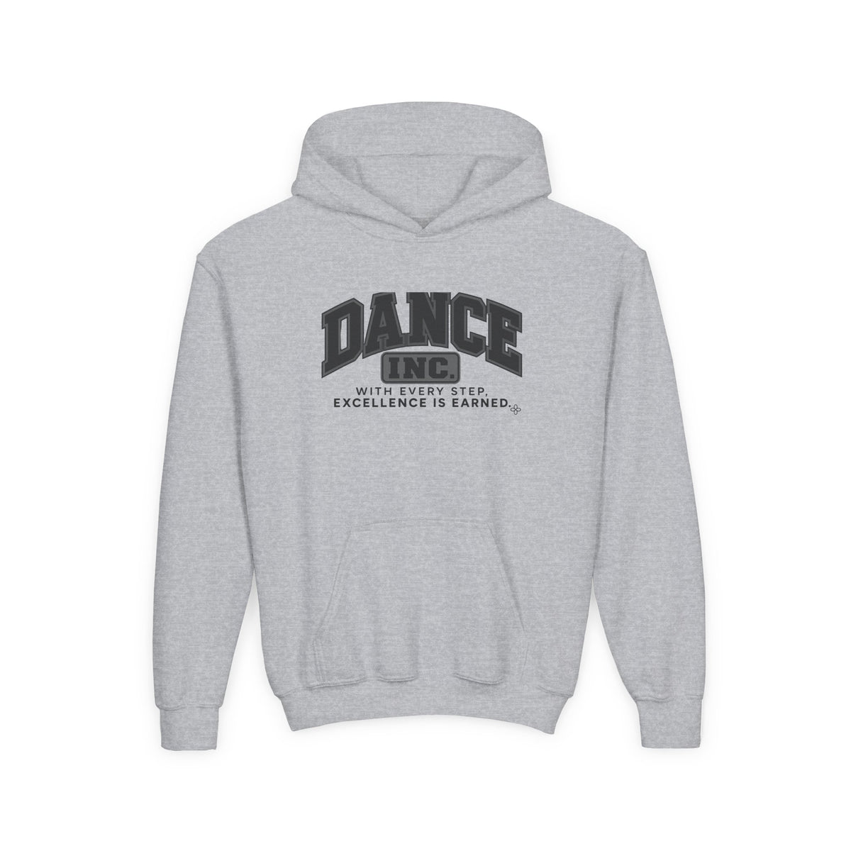 Dance Inc. Youth Hoodie | With Every Step, Excellence Is Earned | Girls Dance Youth Hoodie