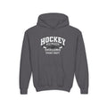 Hockey Athletics Youth Hoodie | Excellence Is Earned Every Shift | Kids Hockey Youth Hoodie