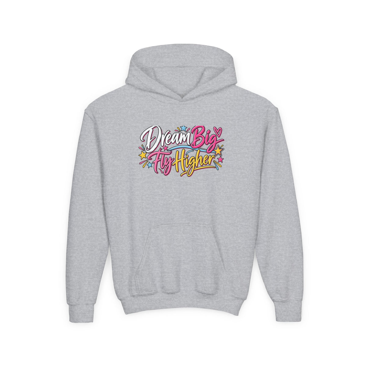 Dream Big Fly Higher Youth Hoodie | Gymnast Gift | Girls Gymnastics Youth Hoodie