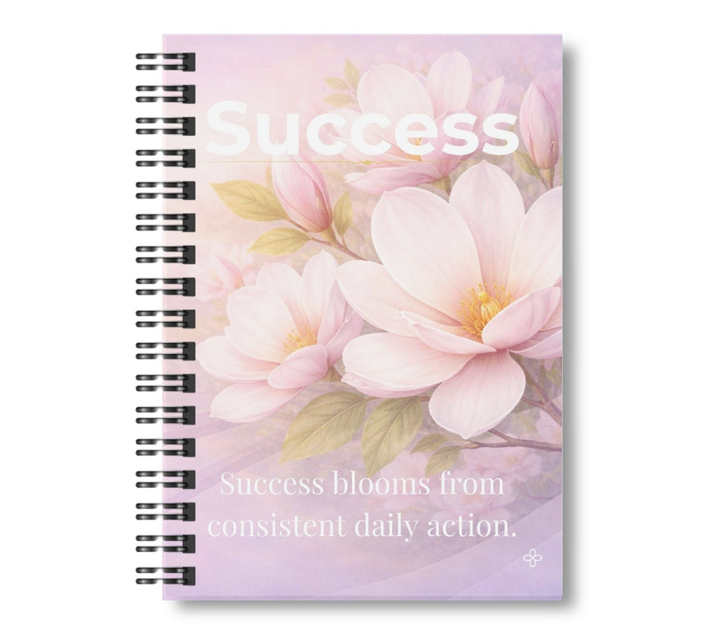 Success, Inspirational Journal, 6"x9" College Ruled Motivational Blank Notebook, Paperback, Hardcover and Spiral Bound