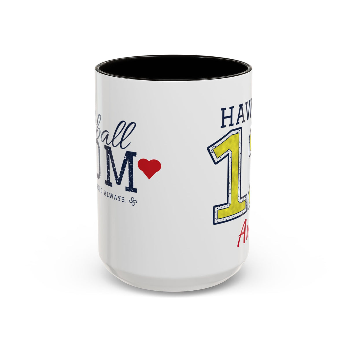Personalized Softball Mom Mug - Proud Today. Proud Always. | Custom Team Name, Number & Player Name | Softball Dad, Grandma Gift | 15 oz