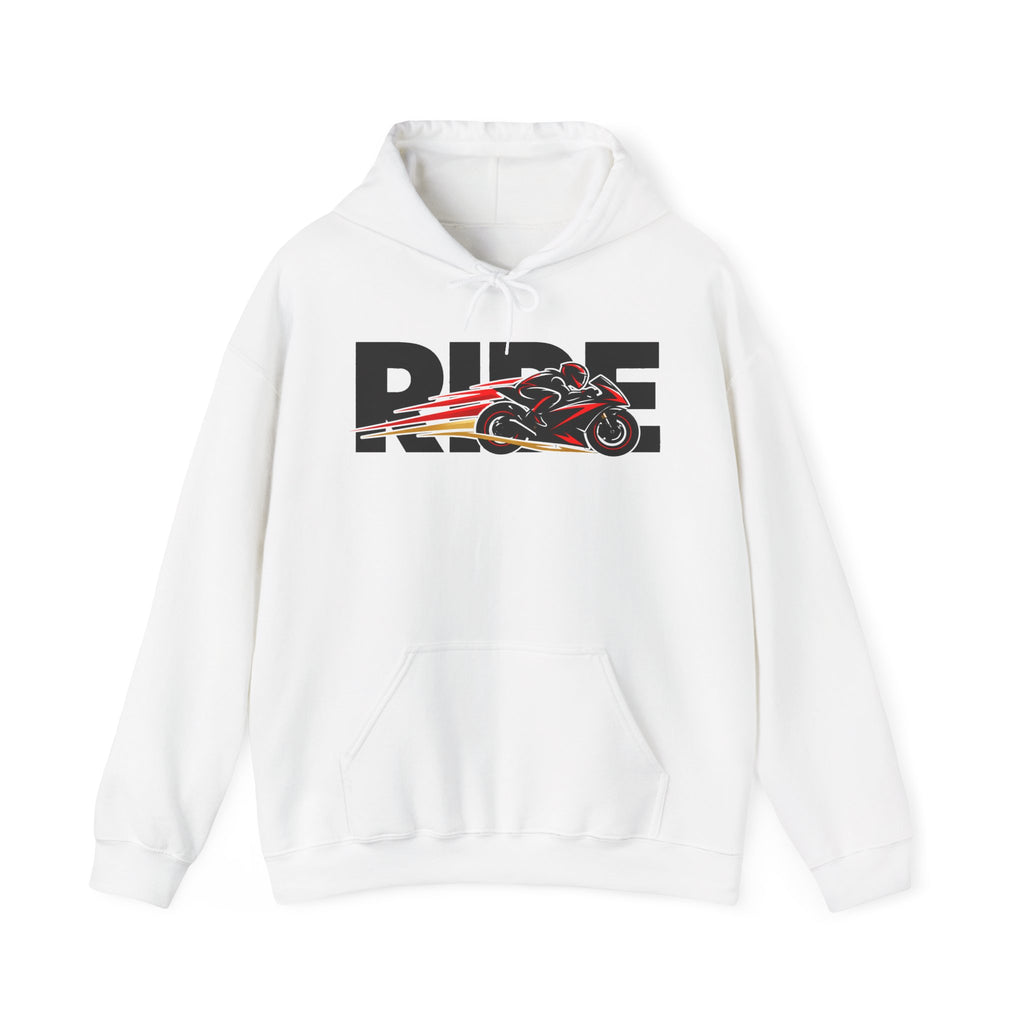 RIDE Sport Bike Hoodie | Sport Bike Rider Graphic | Gildan Hoodie