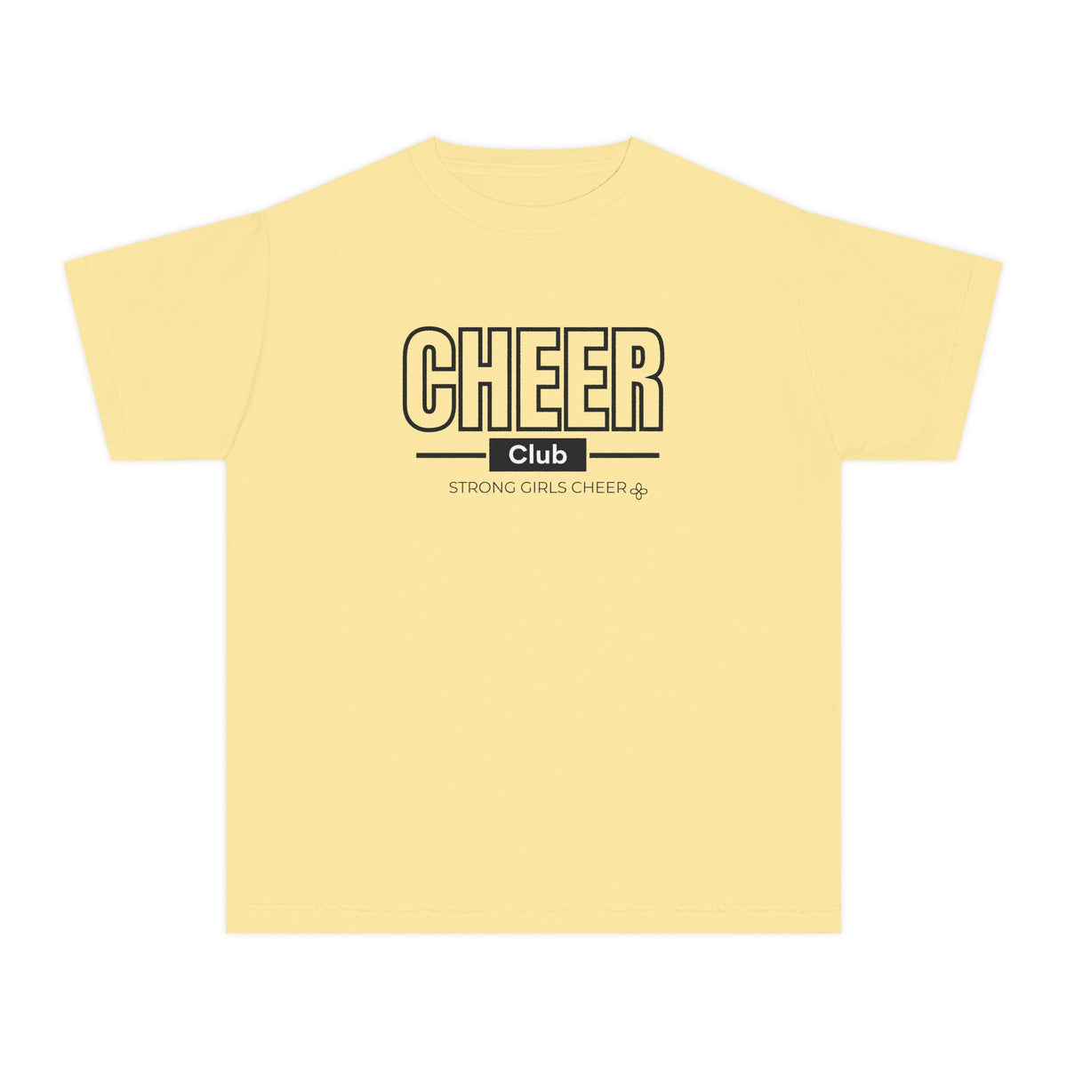 Cheer Club Youth T-Shirt | Strong Girls Cheer | Girls Cheer Comfort Colors Youth Tee