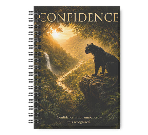 Black Jaguar, Confidence Let's Go Inspiration Bundle: Digital Art Pack and 8.5”x11” Journal, Intentionalities Inspiration Collection