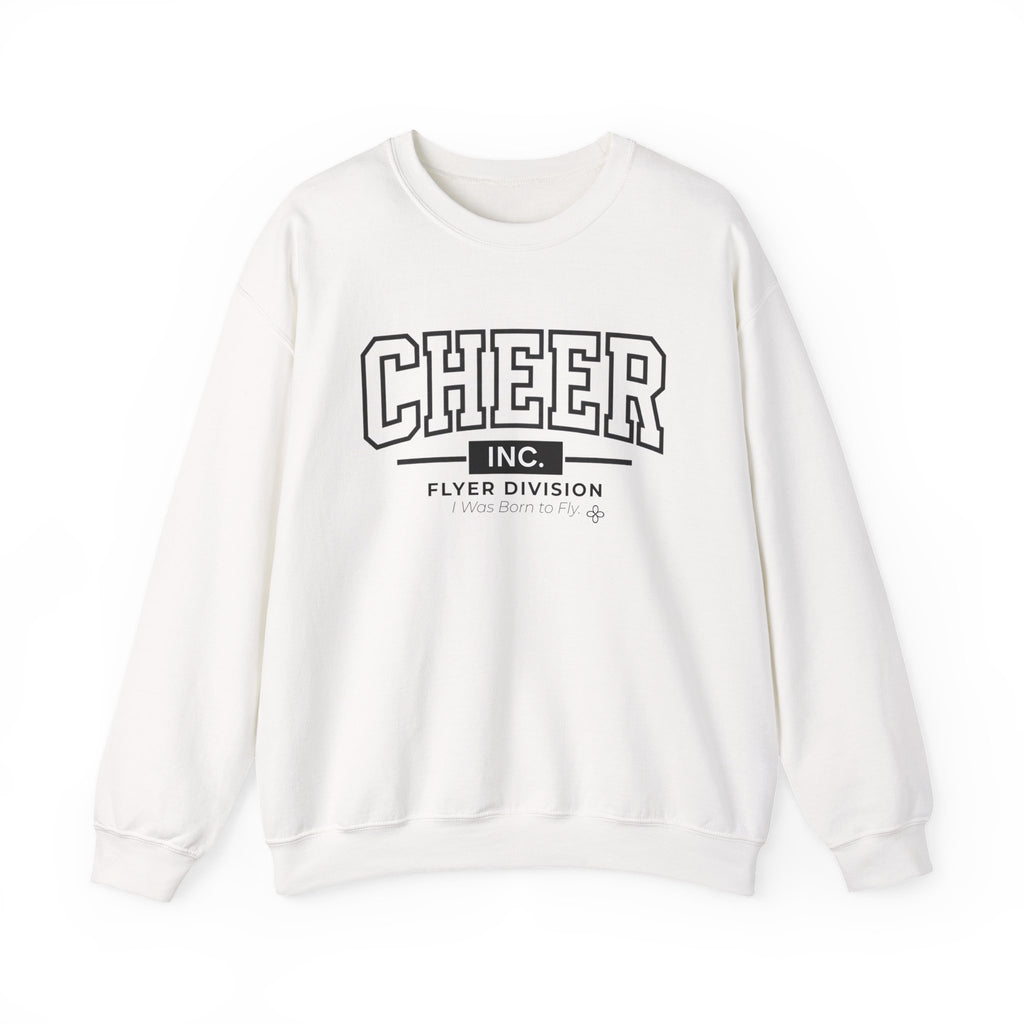 Cheer Inc. Flyer Division Sweatshirt | I Was Born to Fly | Cheer Gildan Crewneck
