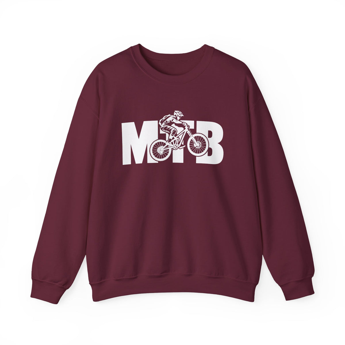 MTB Mountain Bike Sweatshirt | Mountain Bike Rider Graphic | Gildan Crewneck