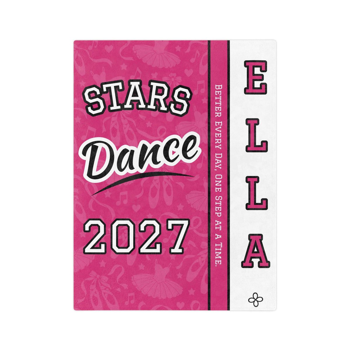 Personalized Dance Blanket - Varsity Split Design | Custom Team Name, Class Year & Dancer Name | Dancer, Recital Gift | Plush Throw