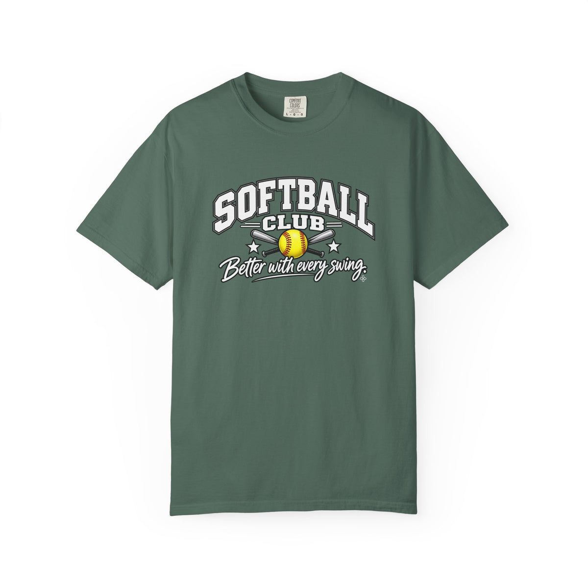 Softball Club T-Shirt | Better With Every Swing | Softball Comfort Colors Tee