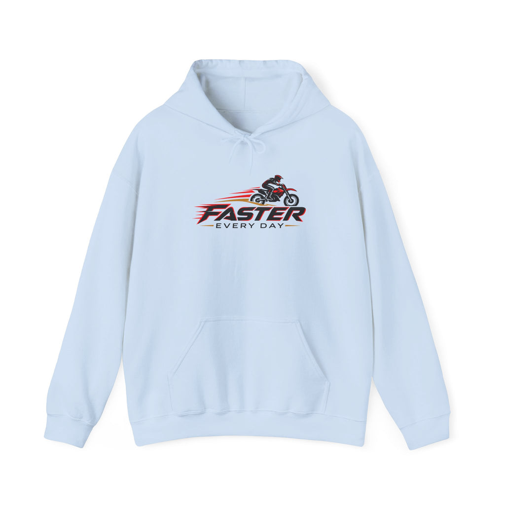 Faster Every Day Dirt Bike Logo Hoodie | Motocross Gift | Gildan Hoodie