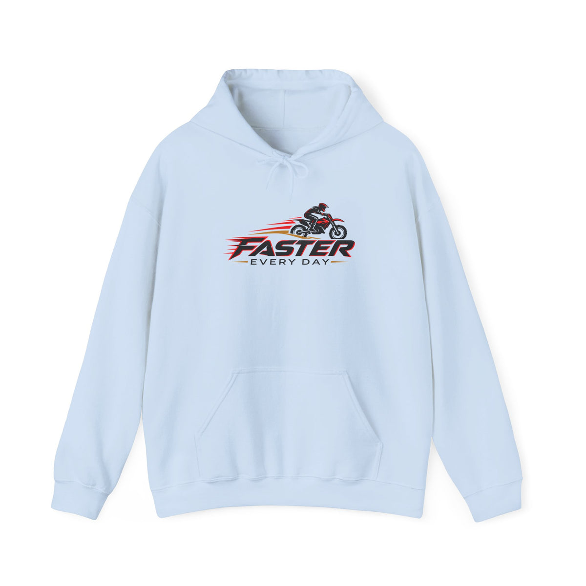 Faster Every Day Dirt Bike Logo Hoodie | Motocross Gift | Gildan Hoodie