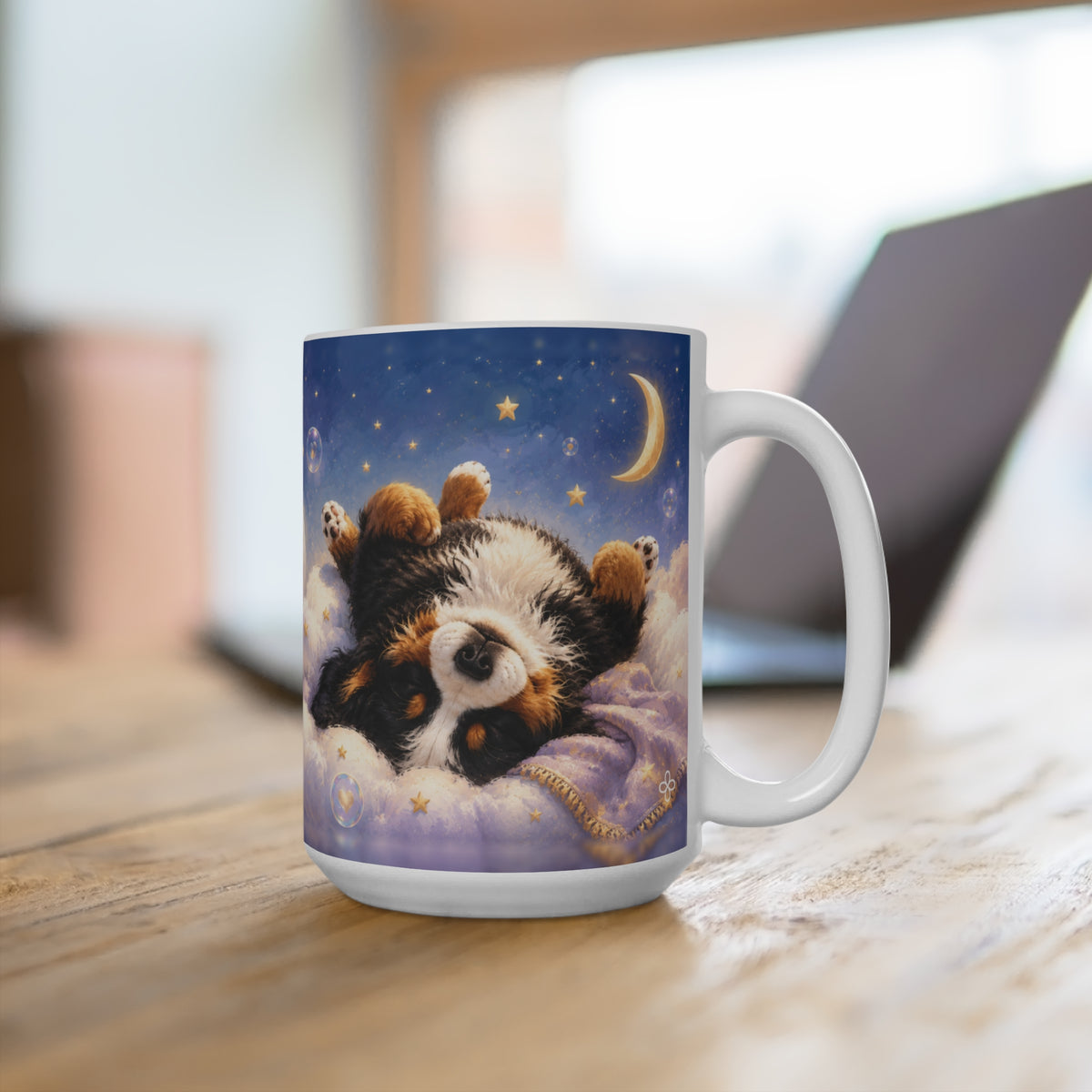 Dream Big Nap Often - 15 oz Funny Dog Mug, Coffee Cup, Australian Sheperd Mug