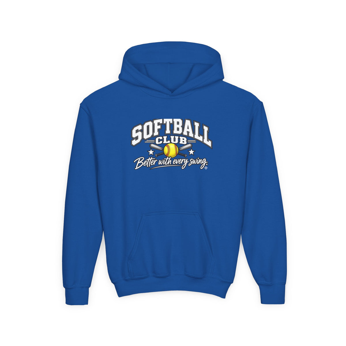 Softball Club Youth Hoodie | Better With Every Swing | Girls Softball Youth Hoodie