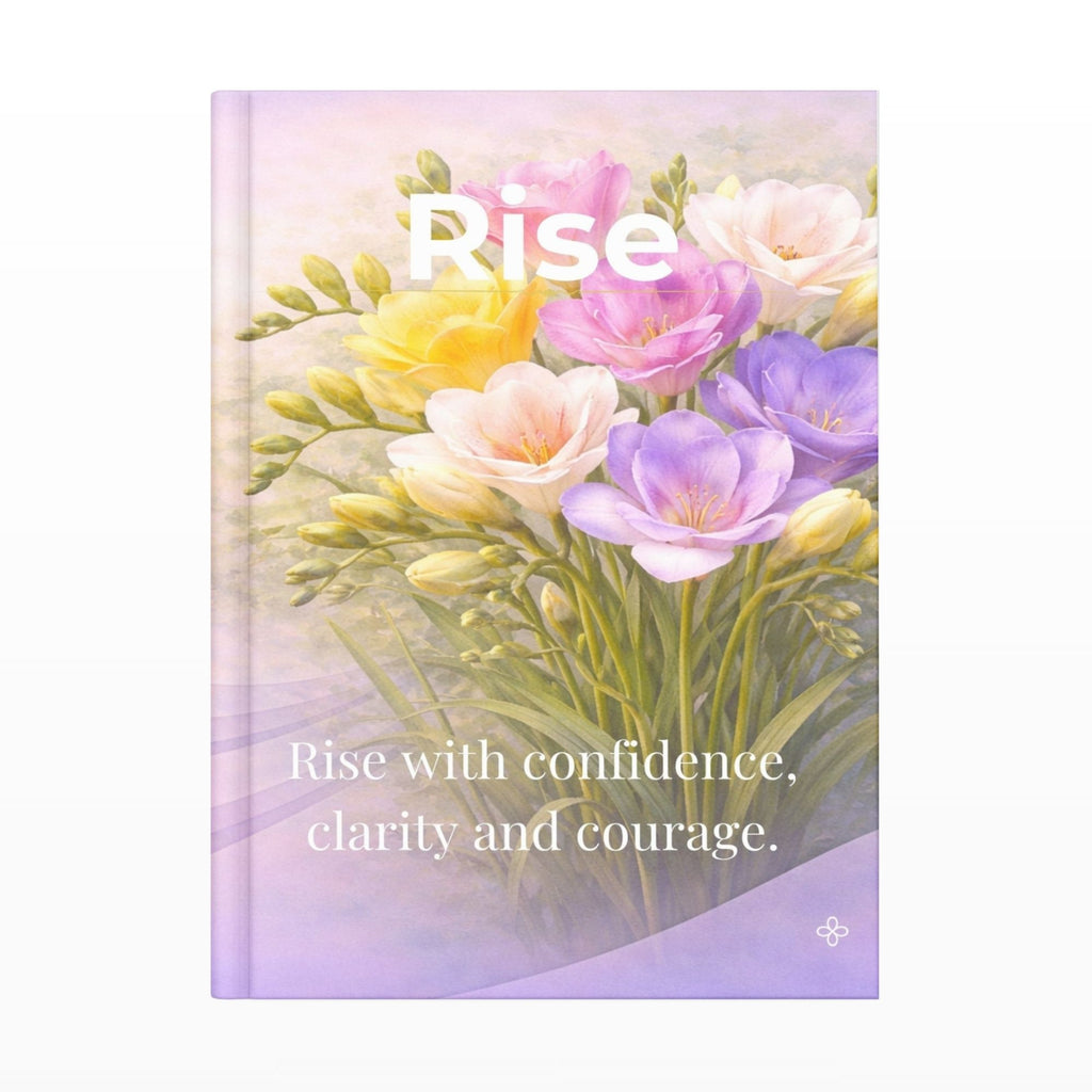 Rise, Inspirational Journal, 6"x9" College Ruled Motivational Blank Notebook, Paperback
