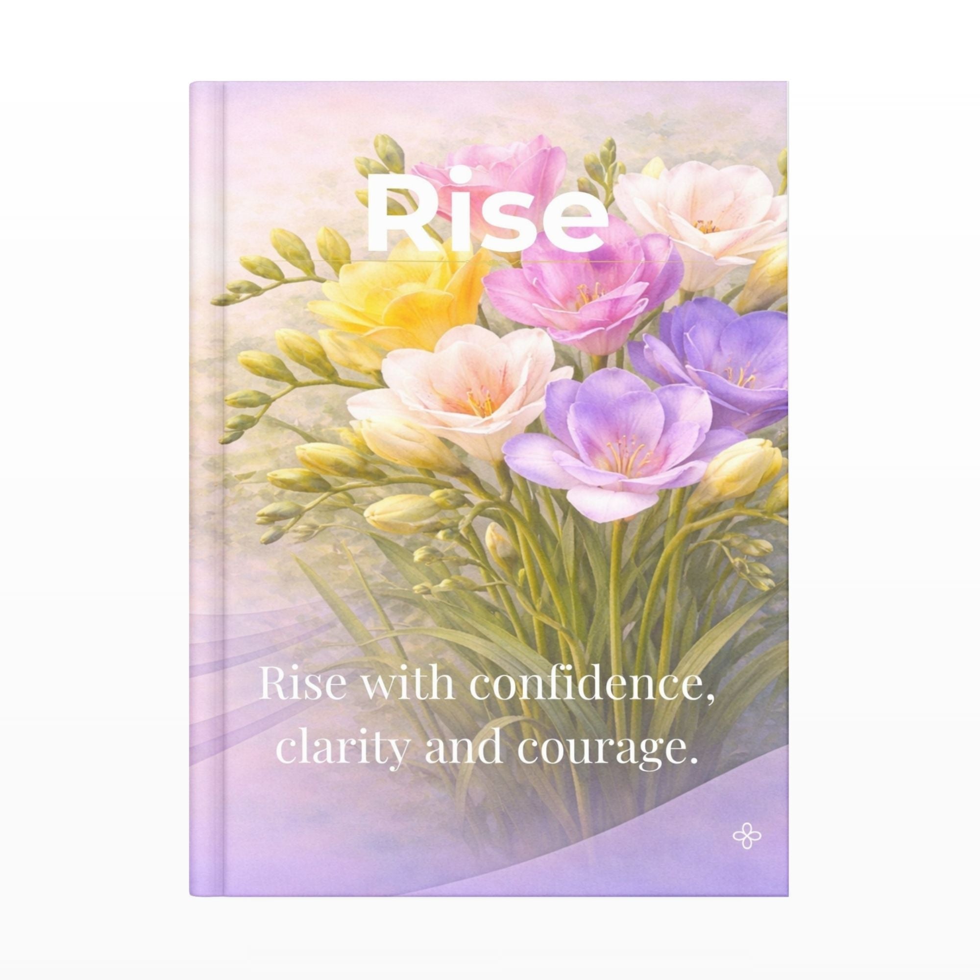 Rise, Inspirational Journal, 6"x9" College Ruled Motivational Blank Notebook, Paperback