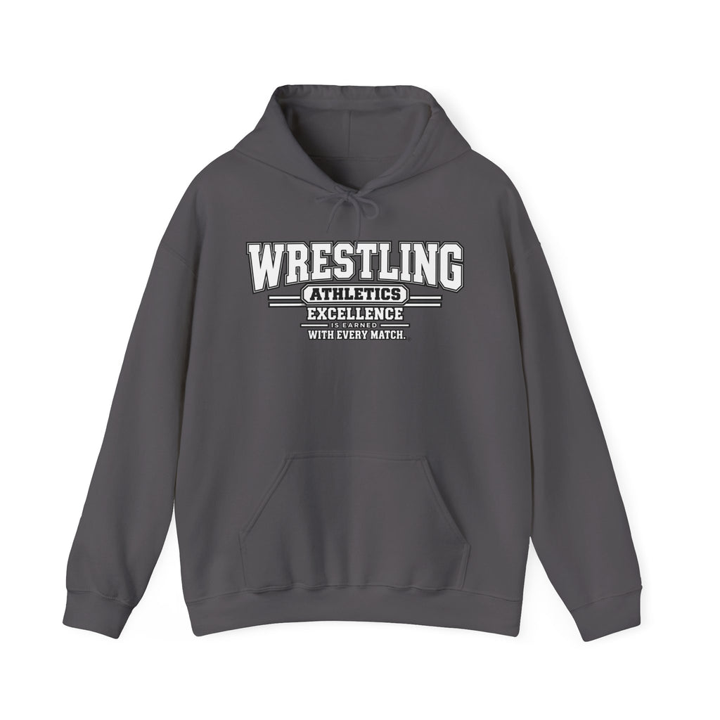 Wrestling Athletics Hoodie | Excellence Is Earned With Every Match | Wrestling Gildan Hoodie