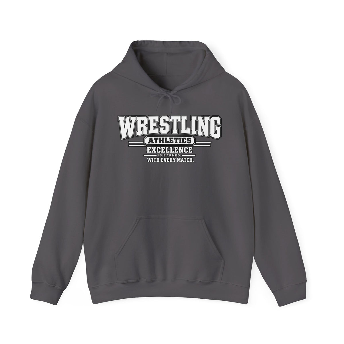 Wrestling Athletics Hoodie | Excellence Is Earned With Every Match | Wrestling Gildan Hoodie