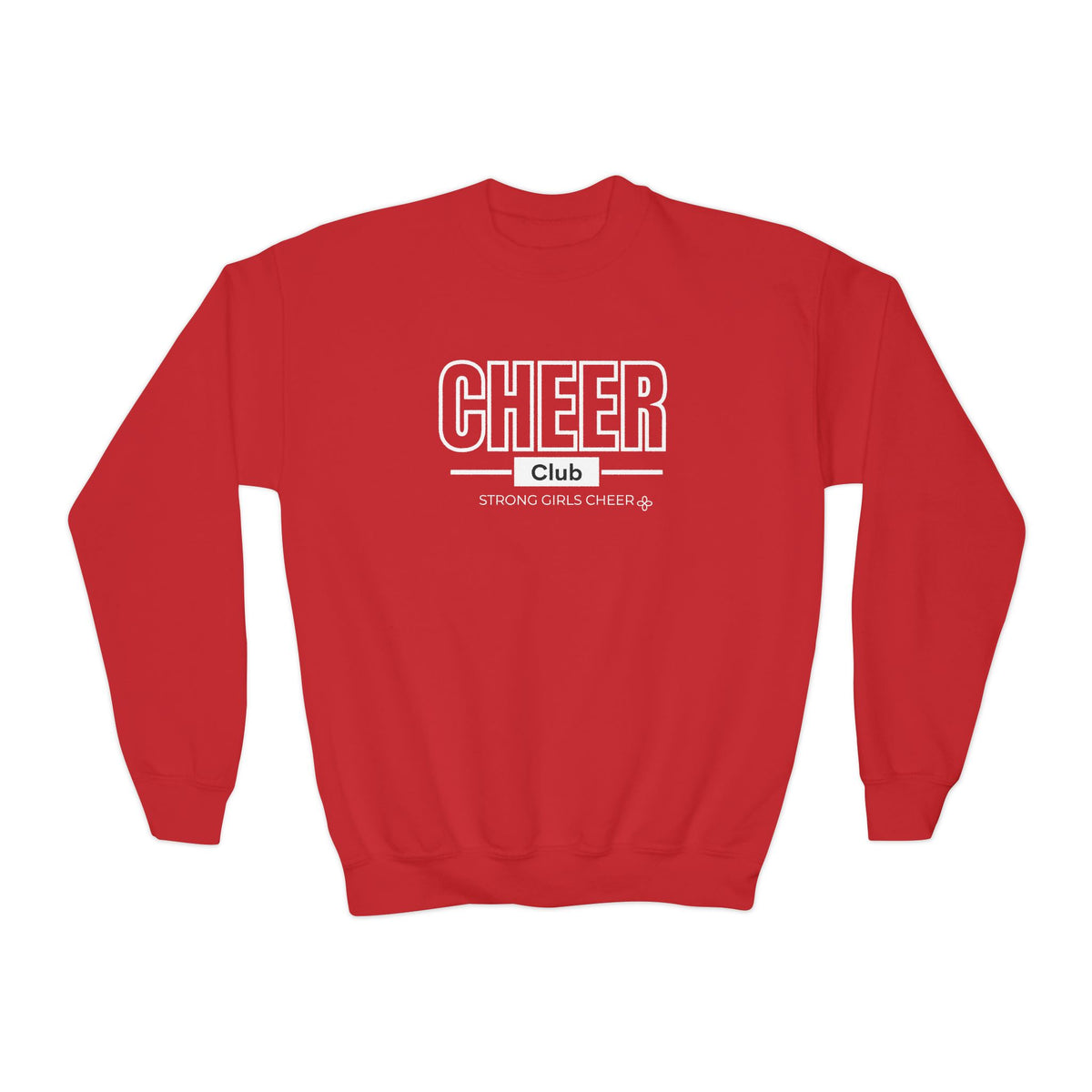 Cheer Club Youth Sweatshirt | Strong Girls Cheer | Girls Cheer Youth Crewneck