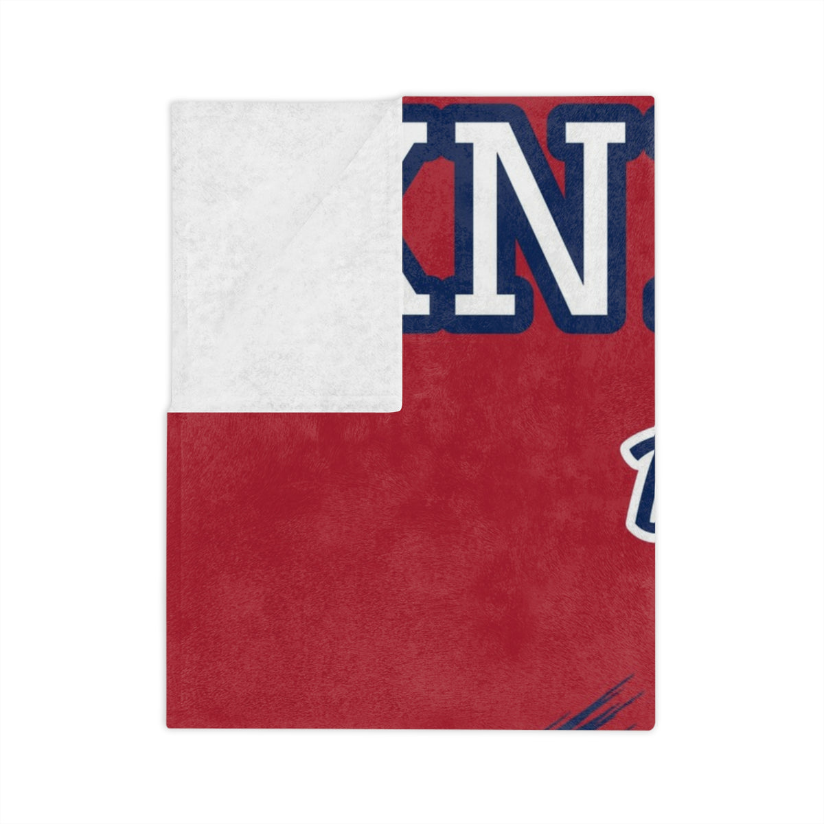 Personalized Baseball Blanket - Player Spotlight Design | Custom Team Name, Number & Player Name | 2 Styles, Your Team Colors | Plush Throw