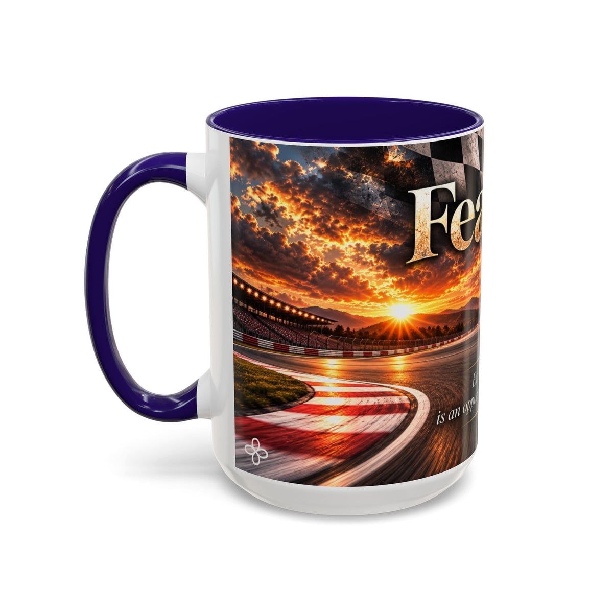 Fearless - Every Corner Is an Opportunity for Greatness | 15 oz Sport Bike Racing Mug, Coffee Cup