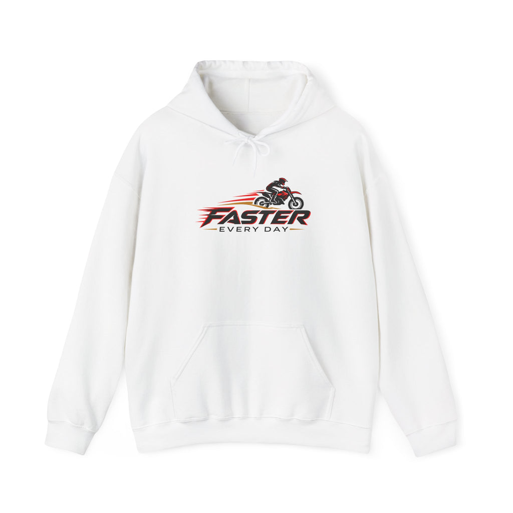 Faster Every Day Dirt Bike Logo Hoodie | Motocross Gift | Gildan Hoodie