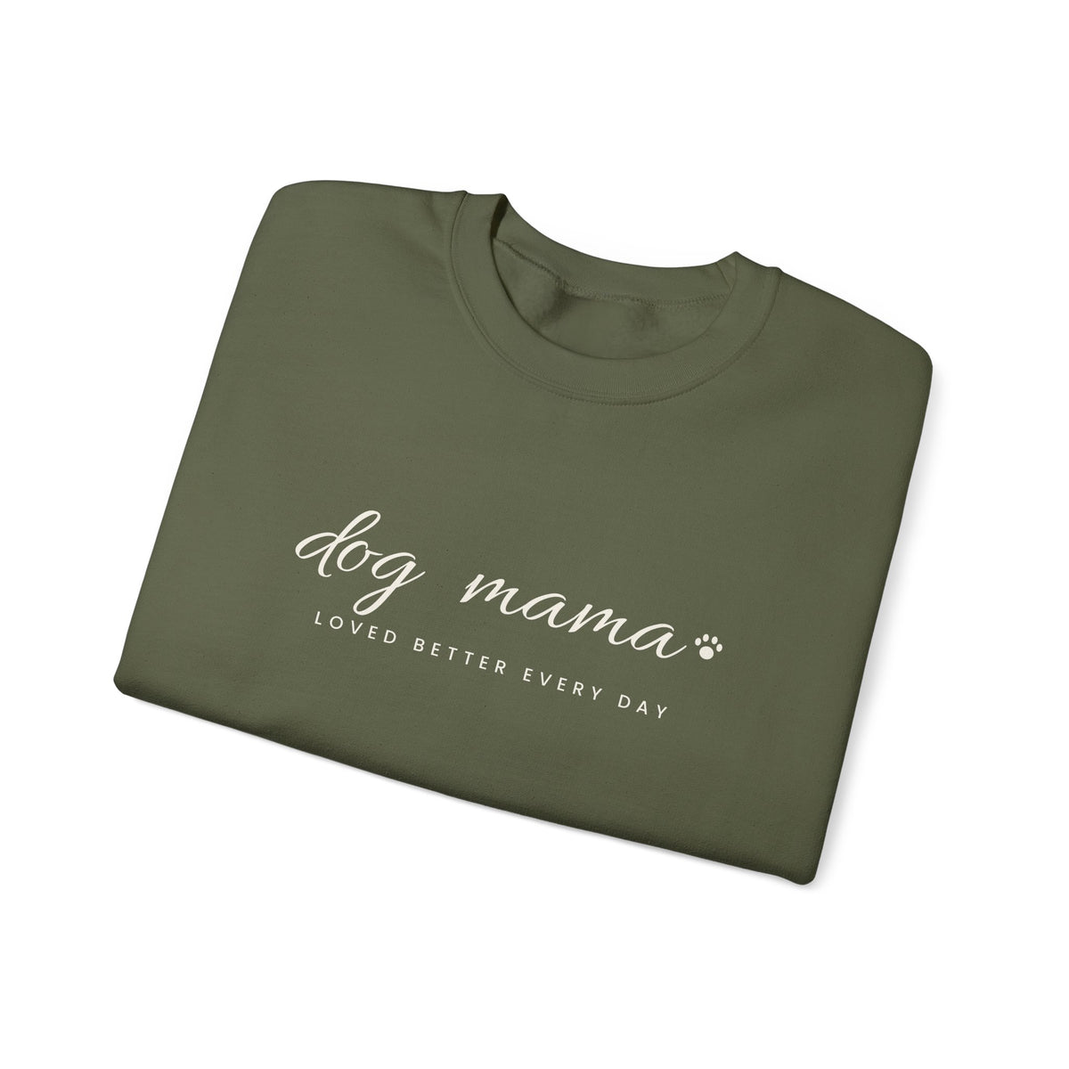 Personalized Dog Mama Sweatshirt - Loved Better Every Day | Pet Names on Sleeve | Choose Your Style | Custom Dog Mom Gift | Gildan Sweatshirt