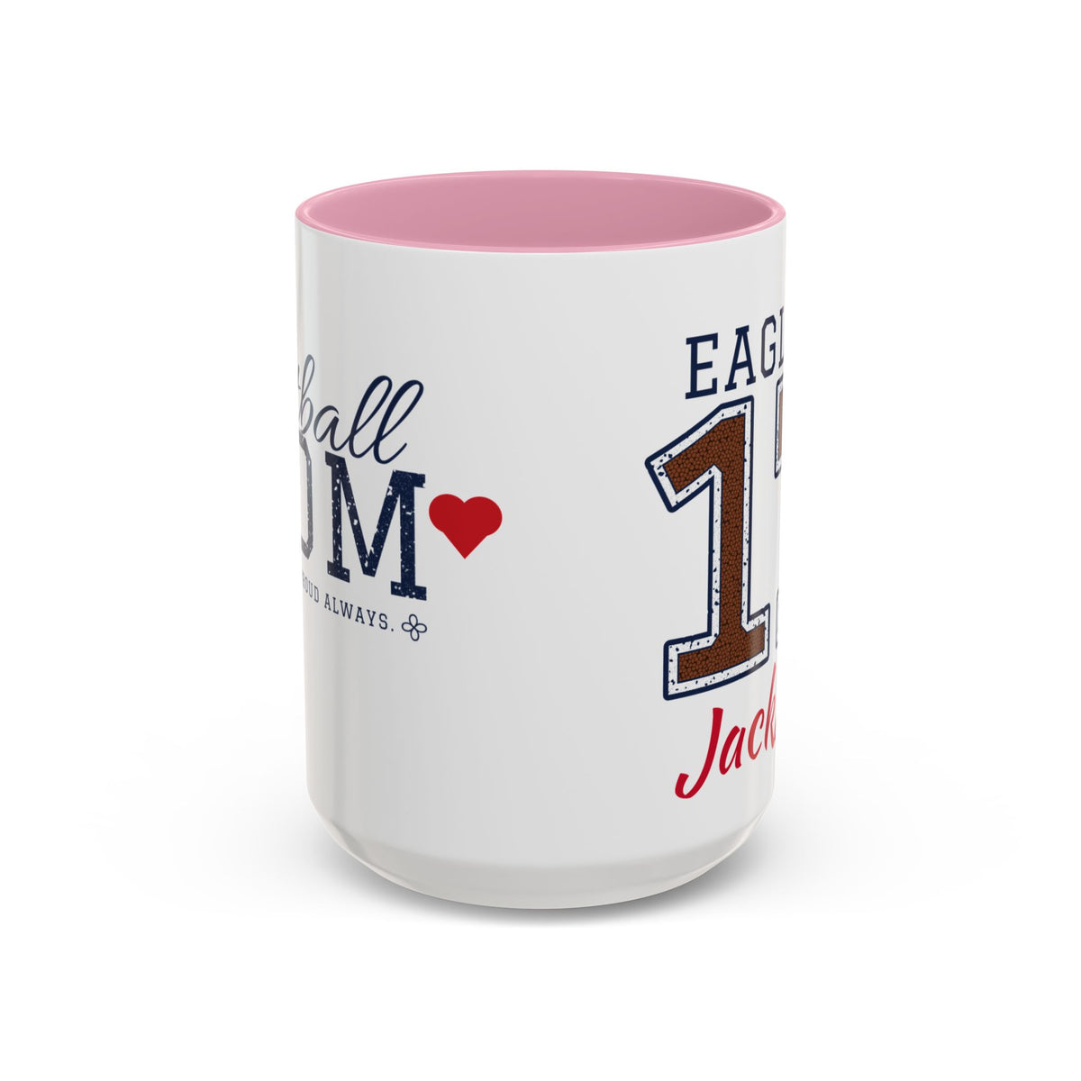 Personalized Football Mom Mug - Proud Today. Proud Always. | Custom Team Name, Number & Player Name | Football Dad, Grandma Gift | 15 oz
