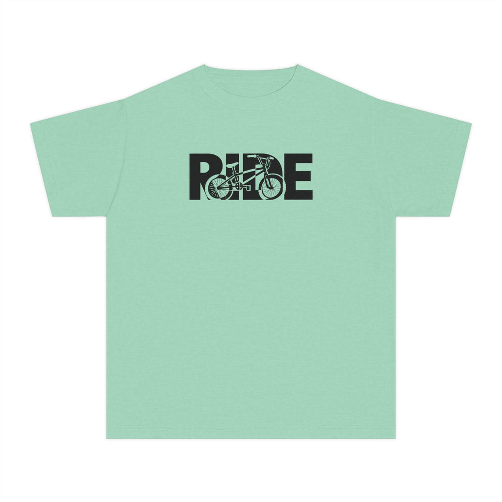 RIDE BMX Youth T-Shirt | BMX Bike Graphic | Kids Comfort Colors Youth Tee