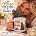 Quiet Confidence Is Still Confidence - 15 oz Funny Cat Mug, Coffee Cup
