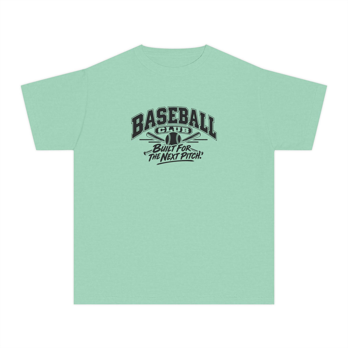 Baseball Club Youth T-Shirt | Built for the Next Pitch | Kids Baseball Comfort Colors Youth Tee