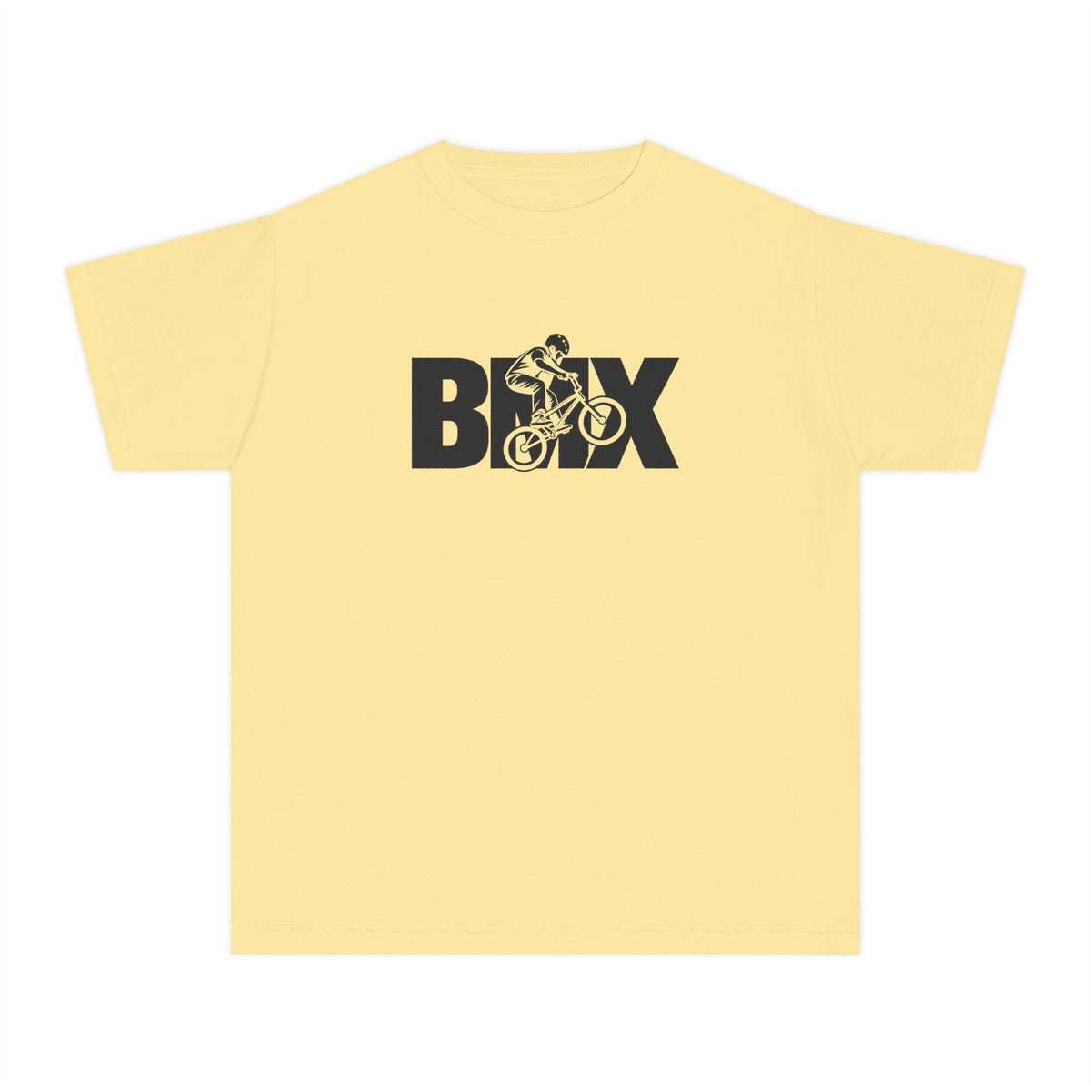 BMX Youth T-Shirt | BMX Rider Graphic | Kids Comfort Colors Youth Tee