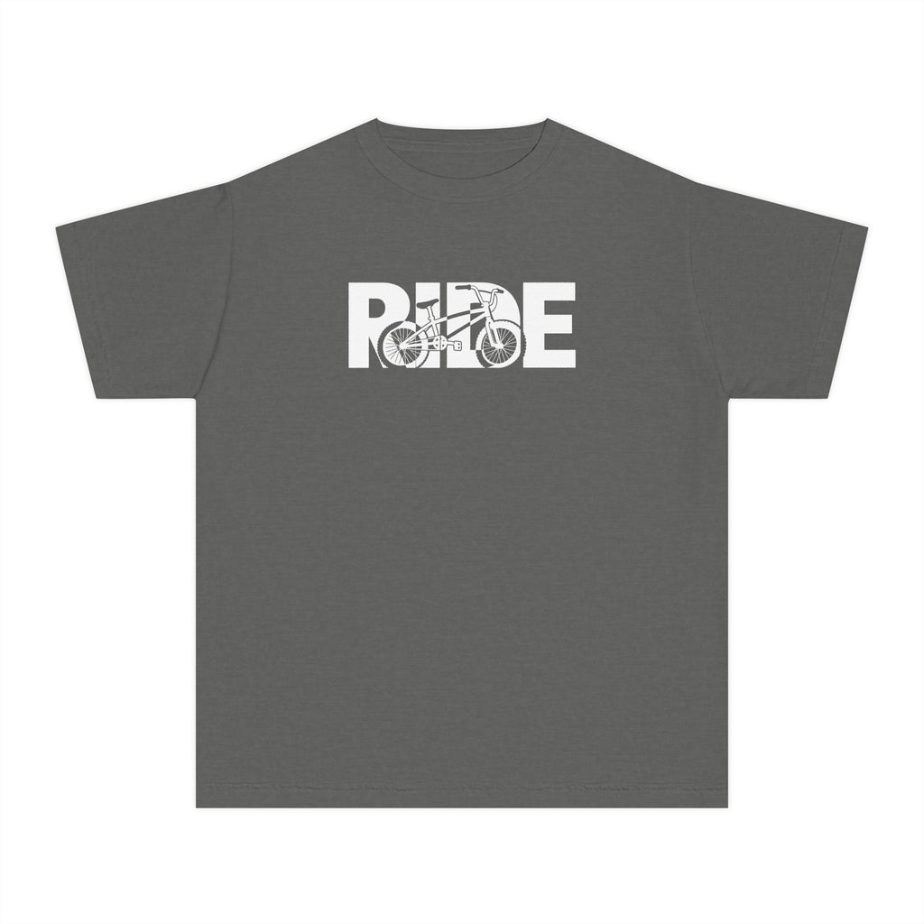 RIDE BMX Youth T-Shirt | BMX Bike Graphic | Kids Comfort Colors Youth Tee