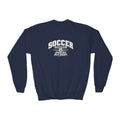 Soccer Department Youth Sweatshirt | Dream Big, Play Bigger | Kids Soccer Youth Crewneck