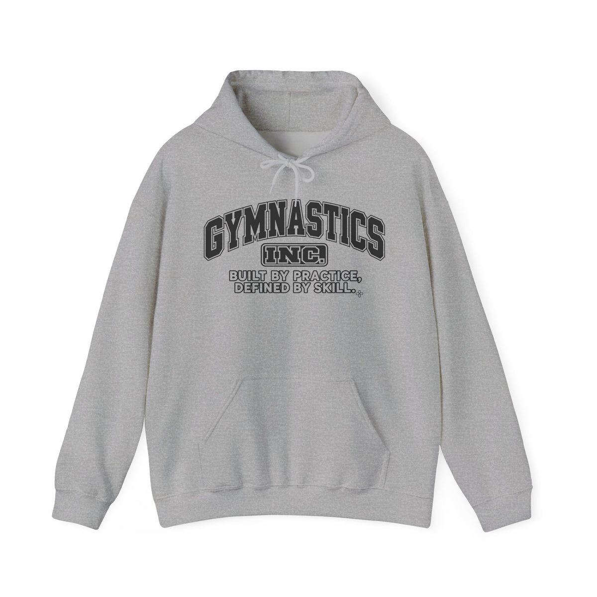 Gymnastics Inc. Hoodie | Built by Practice, Defined by Skill | Gymnastics Gildan Hoodie