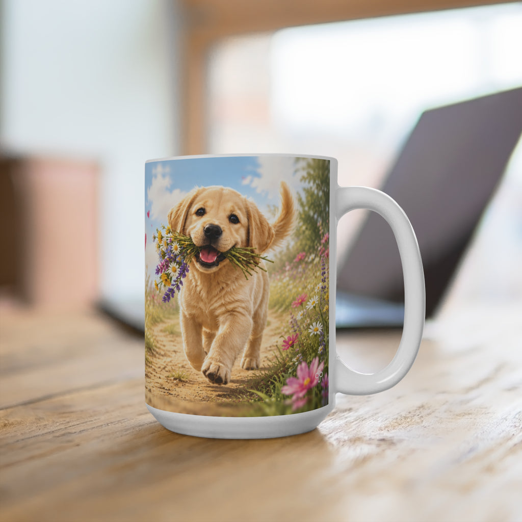 Be the Reason Someone Wags Today - 15 oz Funny Dog Mug, Coffee Cup, Golden Retriever Mug, Labrador Mug