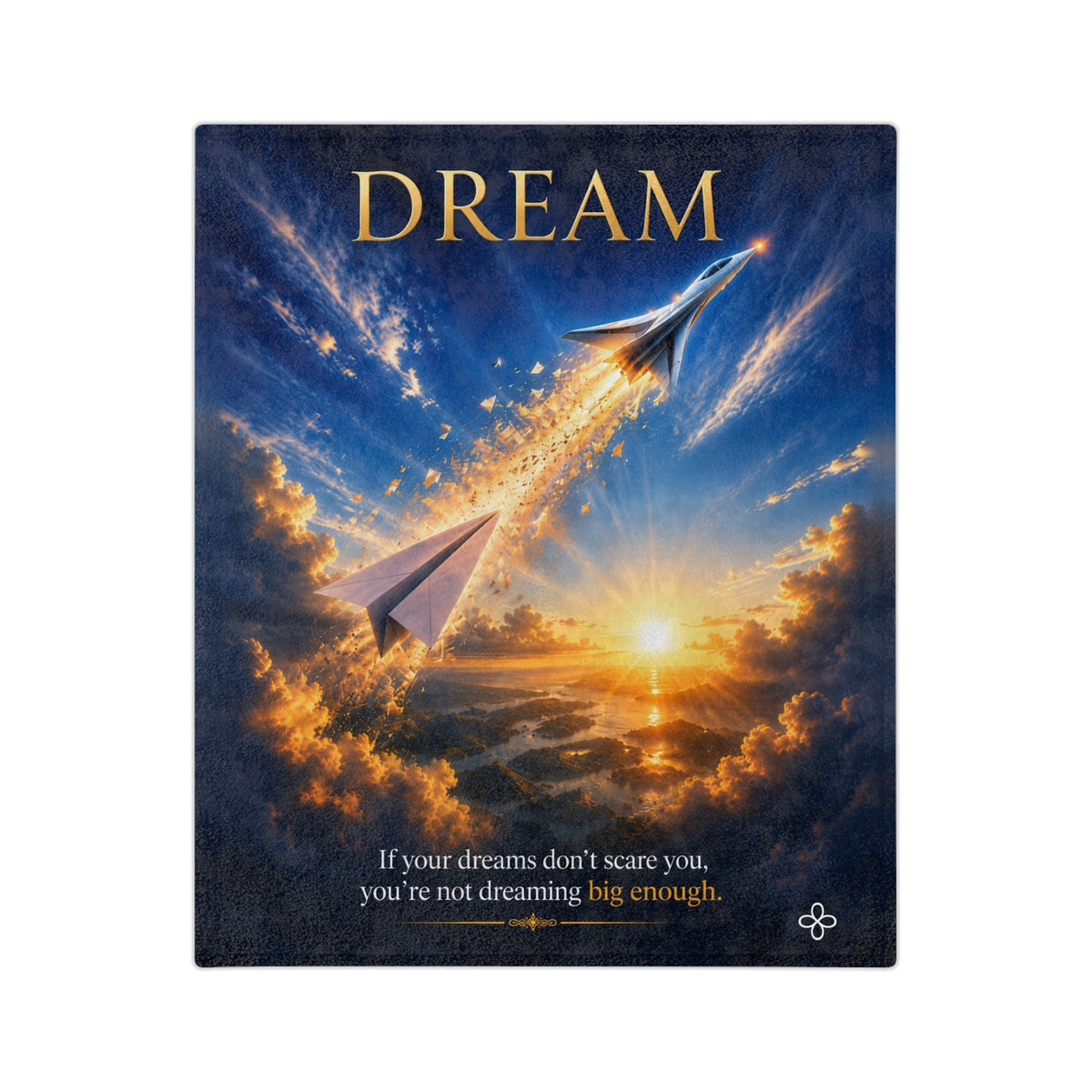 Dream Motivational Blanket | Inspirational Quote Plush Throw Blanket | Uplifting Gift | Better Every Day