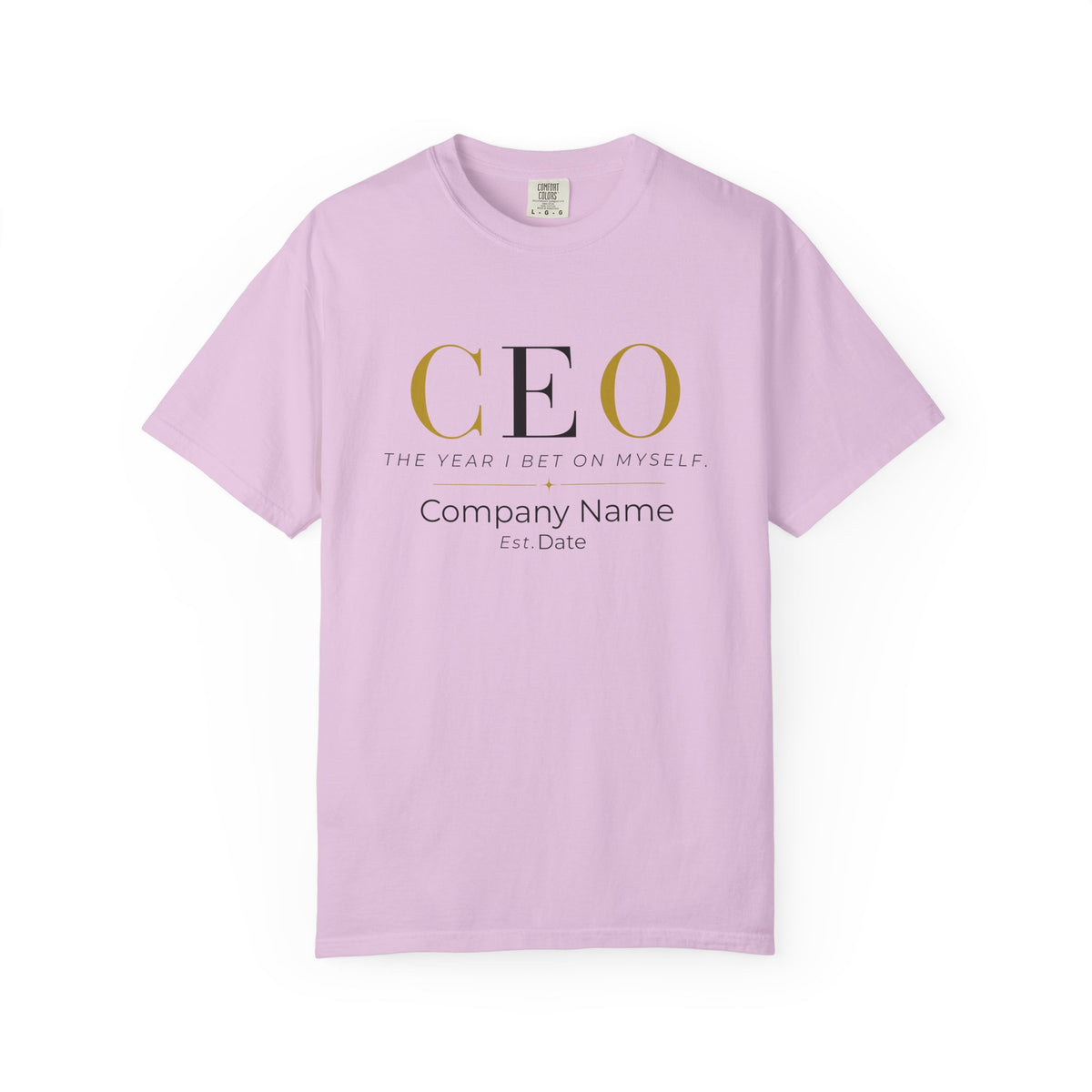 Personalized CEO T-shirt - Custom Business Owner Tee - Business Gift - The Year I Bet On Myself