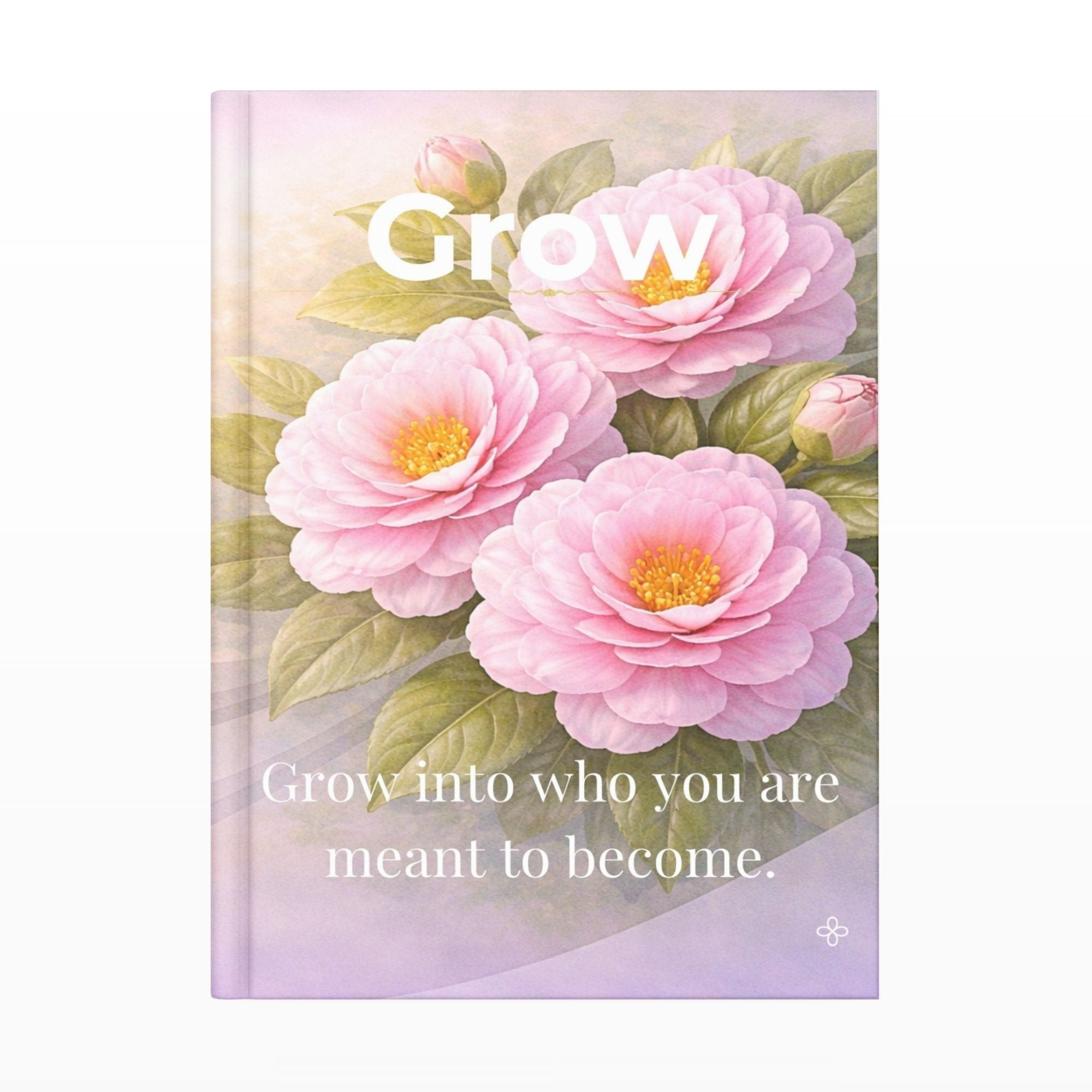 Grow, Inspirational Journal, 6"x9" College Ruled Motivational Blank Notebook, Paperback, Hardcover and Spiral Bound