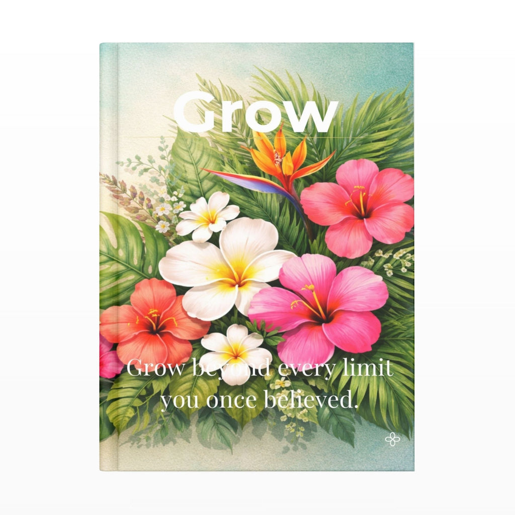 Floral Motivational 6"x9" Lined Blank Journals, Notebooks, Women Office Business Inspirational Notebook Set, Success, Thrive, Grow