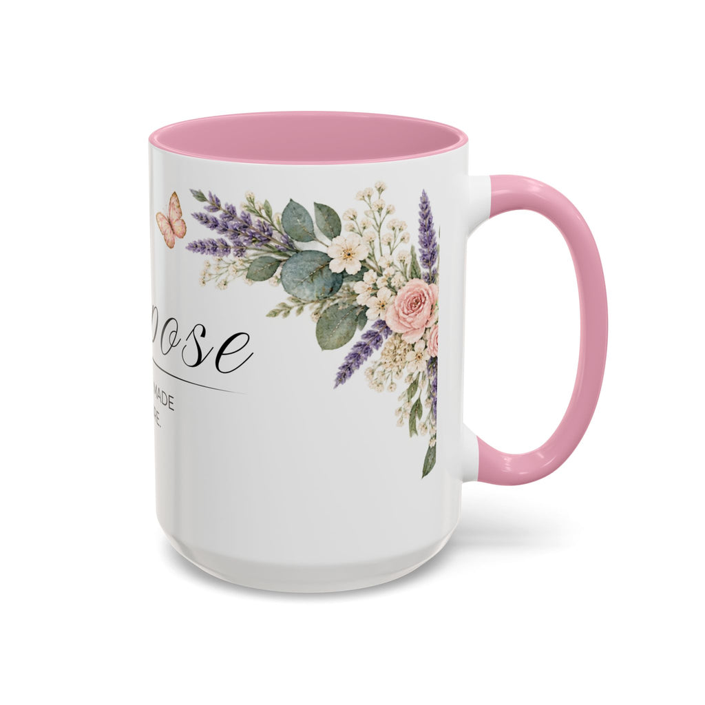Purpose Coffee Mug 15oz | You Were Made For More | Floral Christian Mug