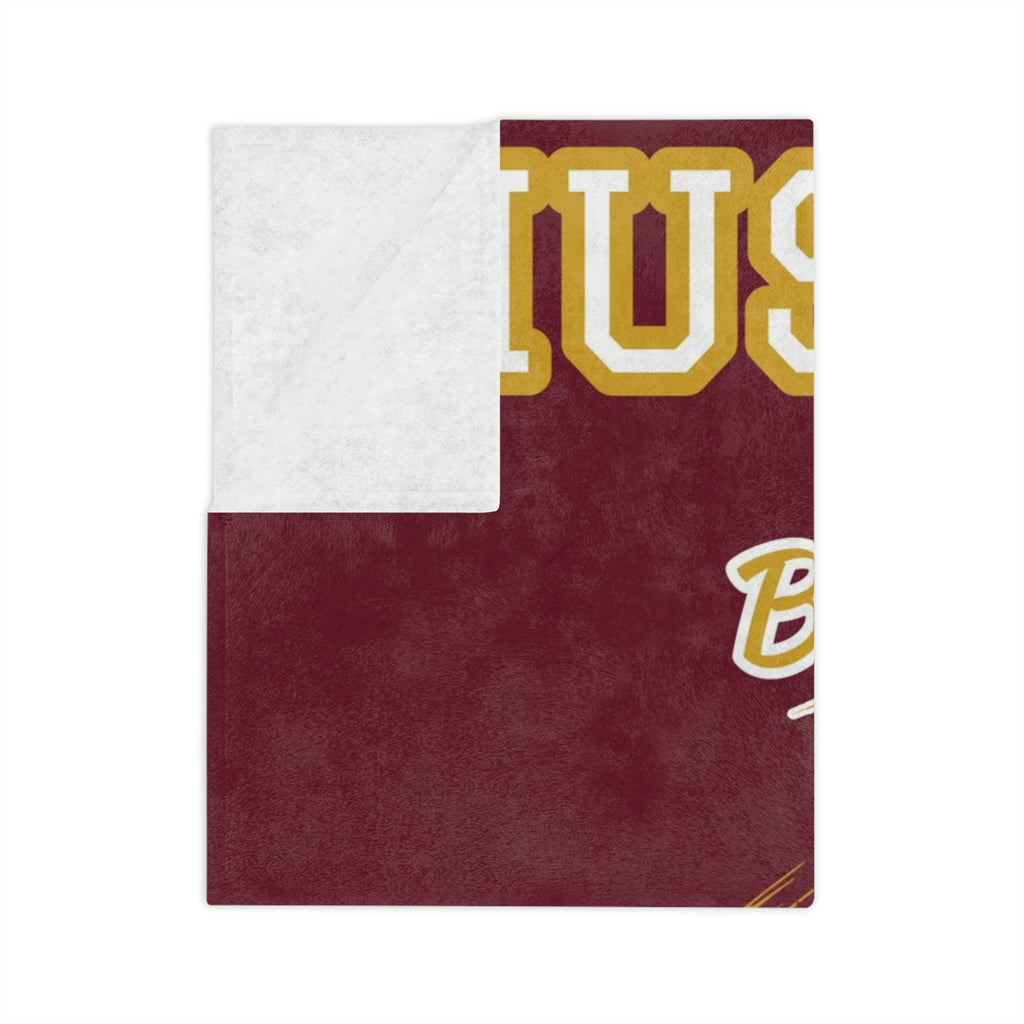 Personalized Basketball Blanket - Player Spotlight Design | Custom Team Name, Number & Player Name | 2 Styles, Your Team Colors | Plush Throw