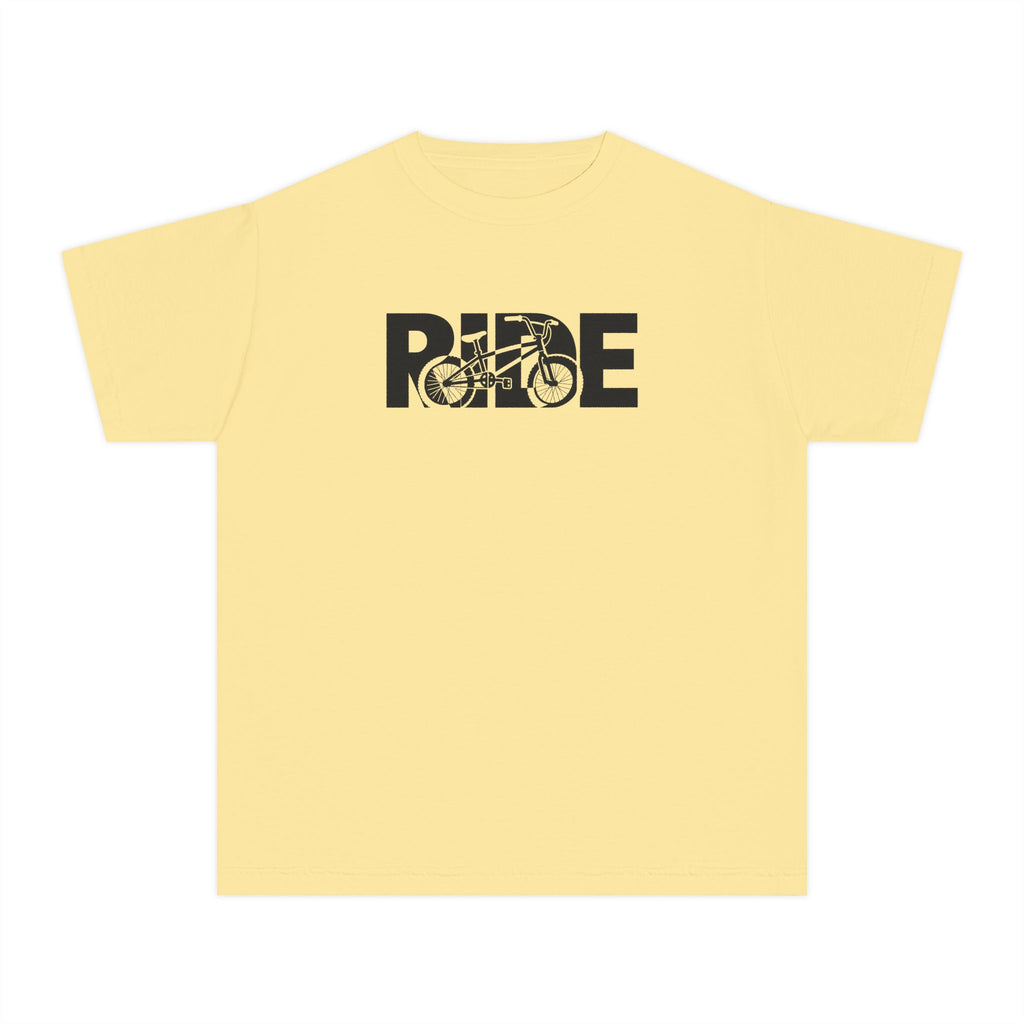 RIDE BMX Youth T-Shirt | BMX Bike Graphic | Kids Comfort Colors Youth Tee